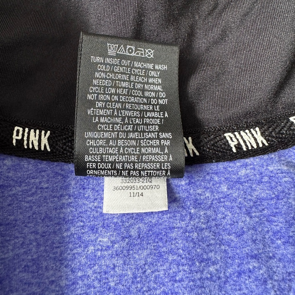 Victoria’s Secret PINK Quarter zip pullover with thumb holes. Size XS - Picture 7 of 7